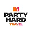 Party Hard Travel Square Logo